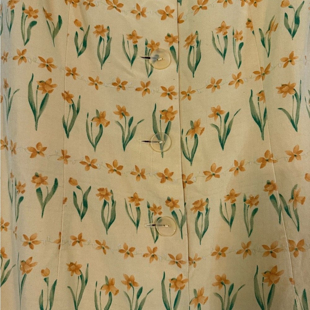 Kay Unger Yellow Tulip Dress - Picture 3 of 5